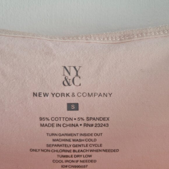 Women's New York & Company Pink Small Tank Cami - Picture 3 of 6